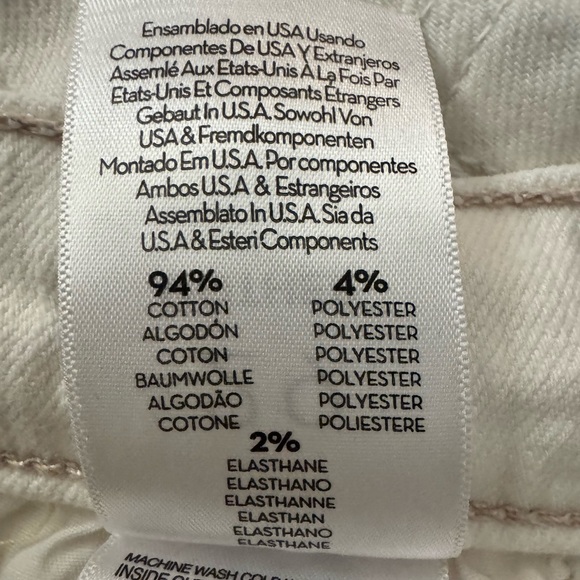 MOTHER EUC size 29 High Waisted Spinner Skimp in “Cream Puffs” - Picture 6 of 6